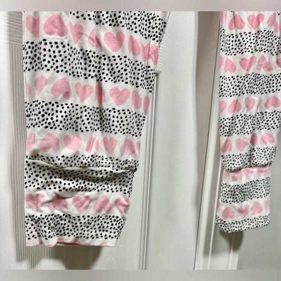 Cynthia Rowley Stretchy Heart Valentines Pajamas Set XL - Picture 5 of 9